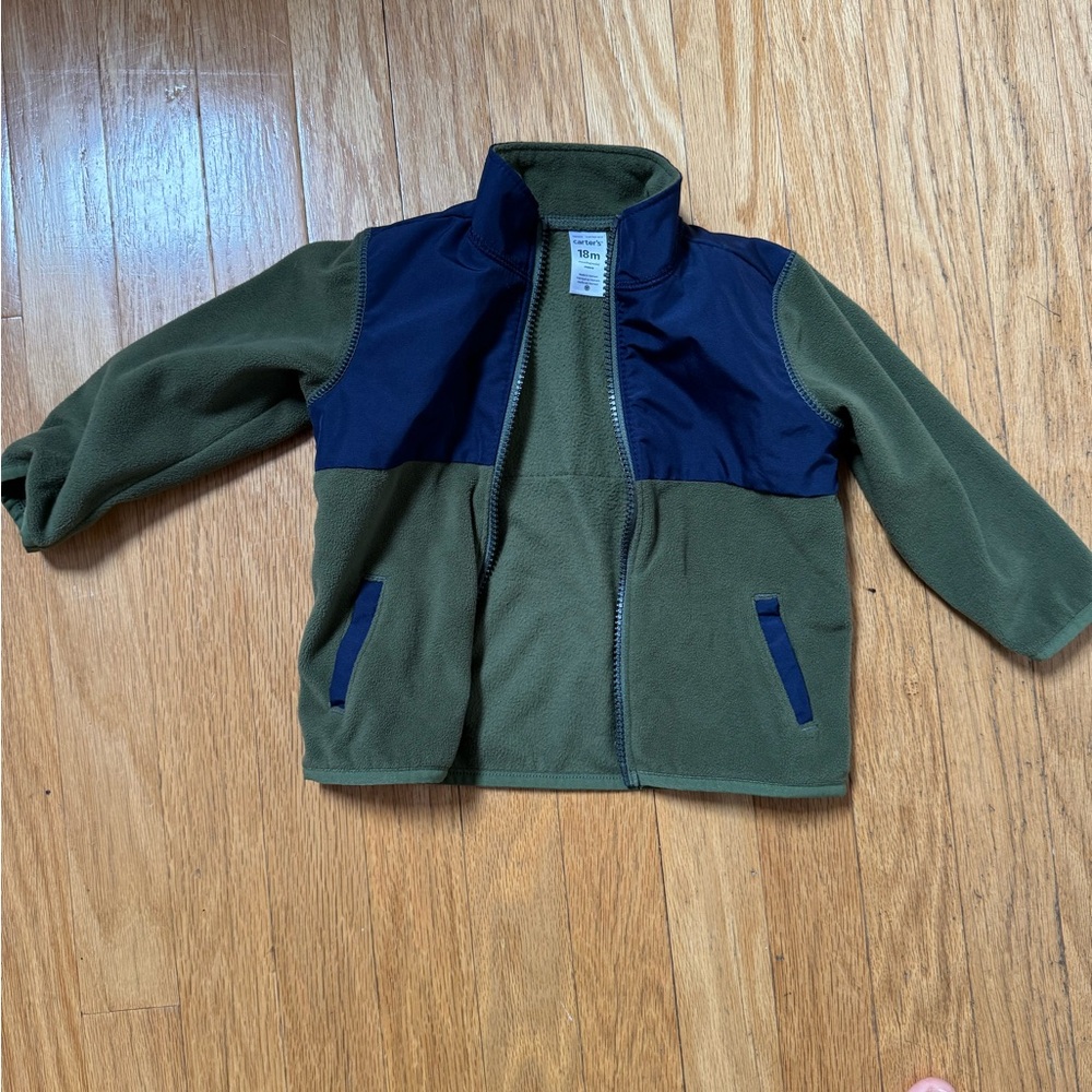 Boy’s fleece jacket. Carter’s brand. Size 18 Months.